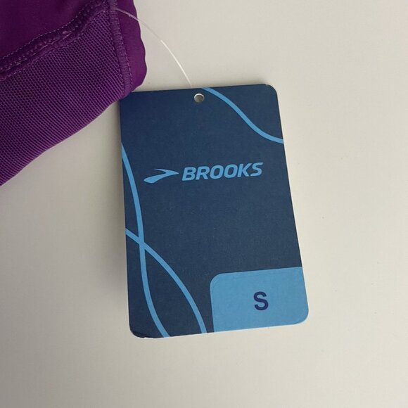 Brooks Fast Forward Mesh Crossback Size Small Violet Pullover Sports Bra - Picture 7 of 10